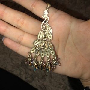 Peacock necklace
